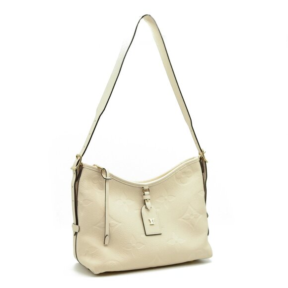 $3100 Louis Vuitton Empreinte Carryall PM Cream RFID Convertible Shoulder M46293 - Picture 3 of 12